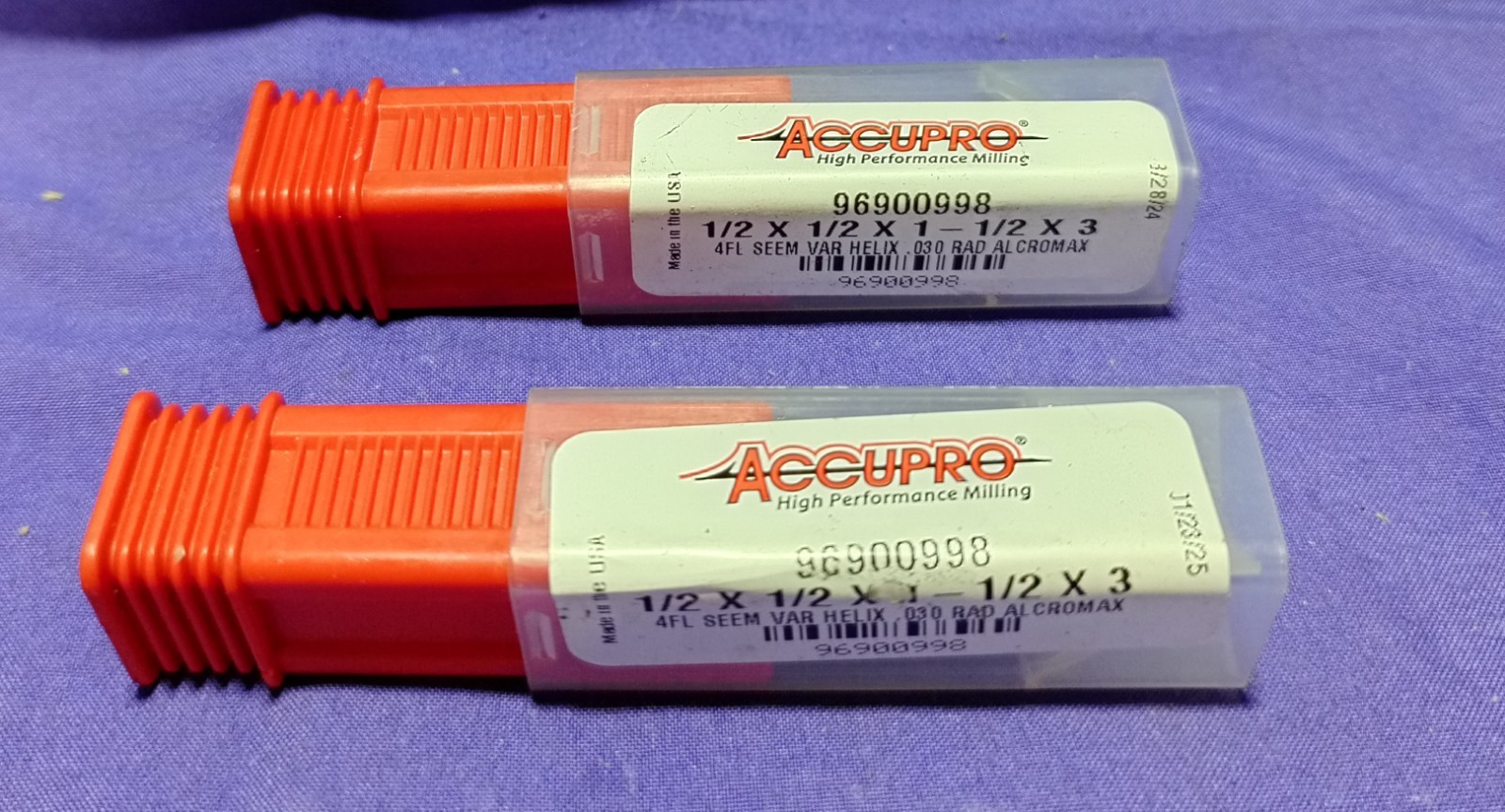 Lot Of 2 Accupro 1/2×1/2×1-1/2×3