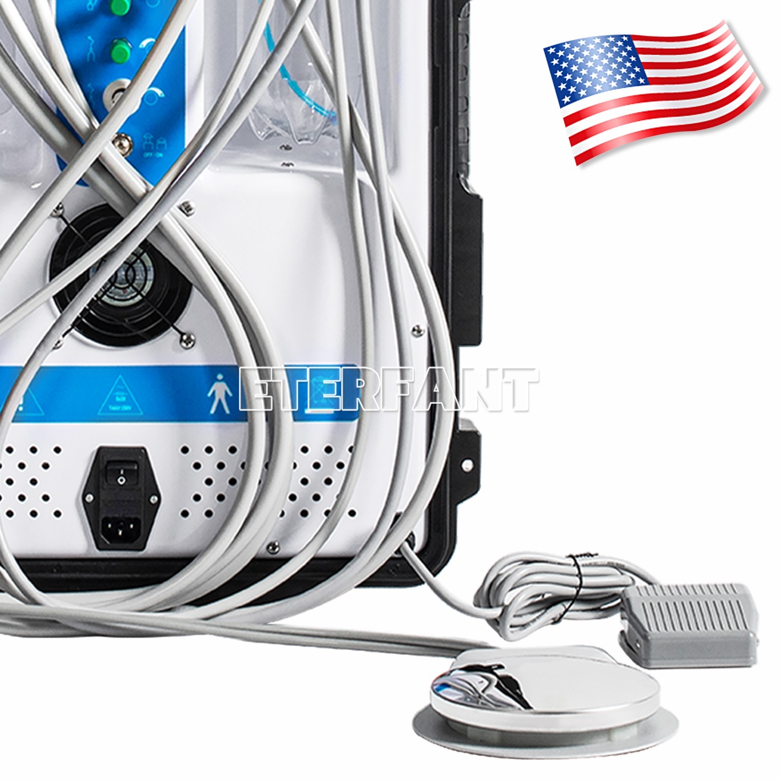 Dental Unit System with Built-in Air Compressor/Curing Light Ultrasonic Scales