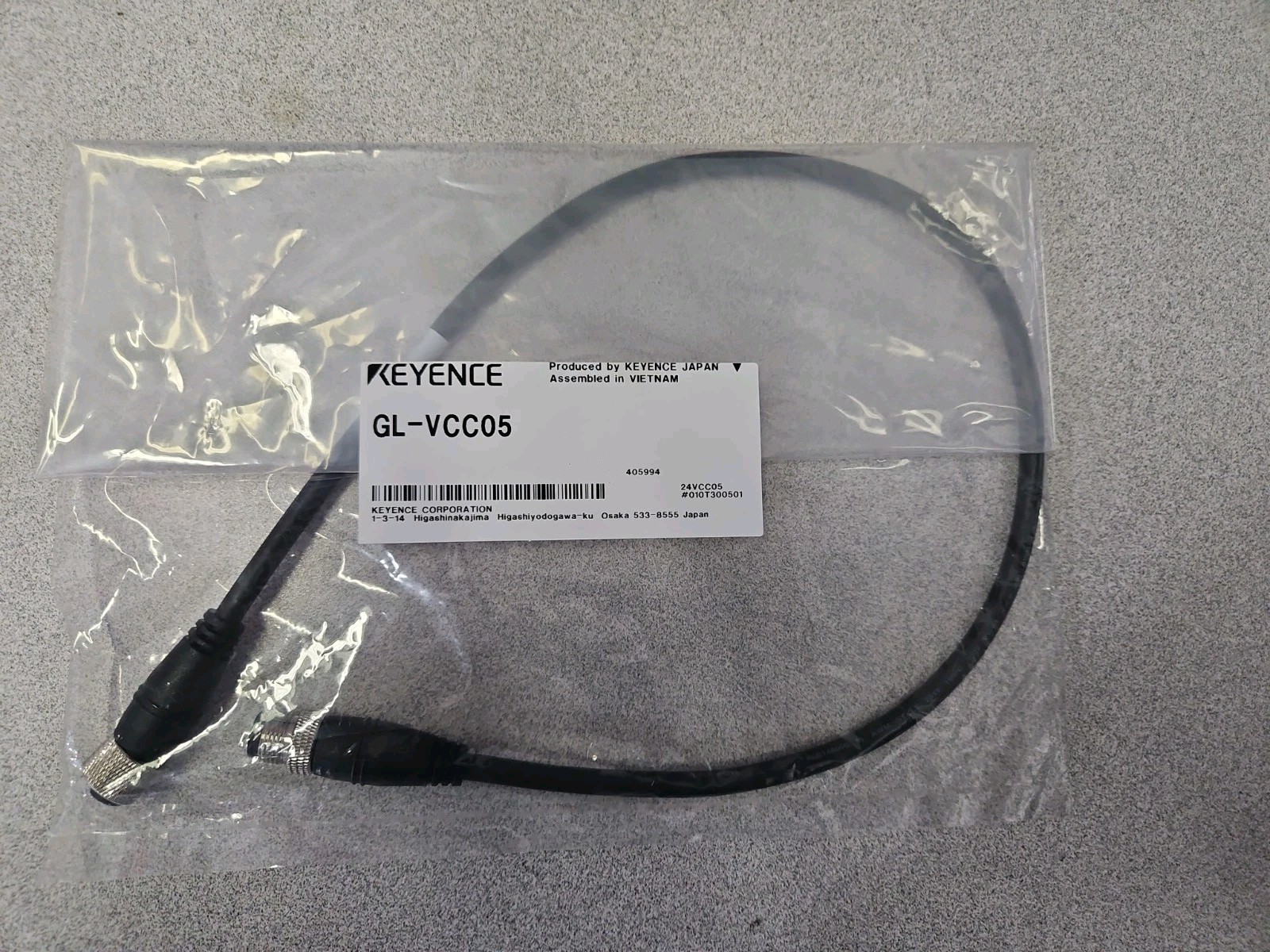 BRAND NEW SEALED KEYENCE GL-VCC05 CABLE LIGHT CURTAIN SAFETY PLC USA SELLER