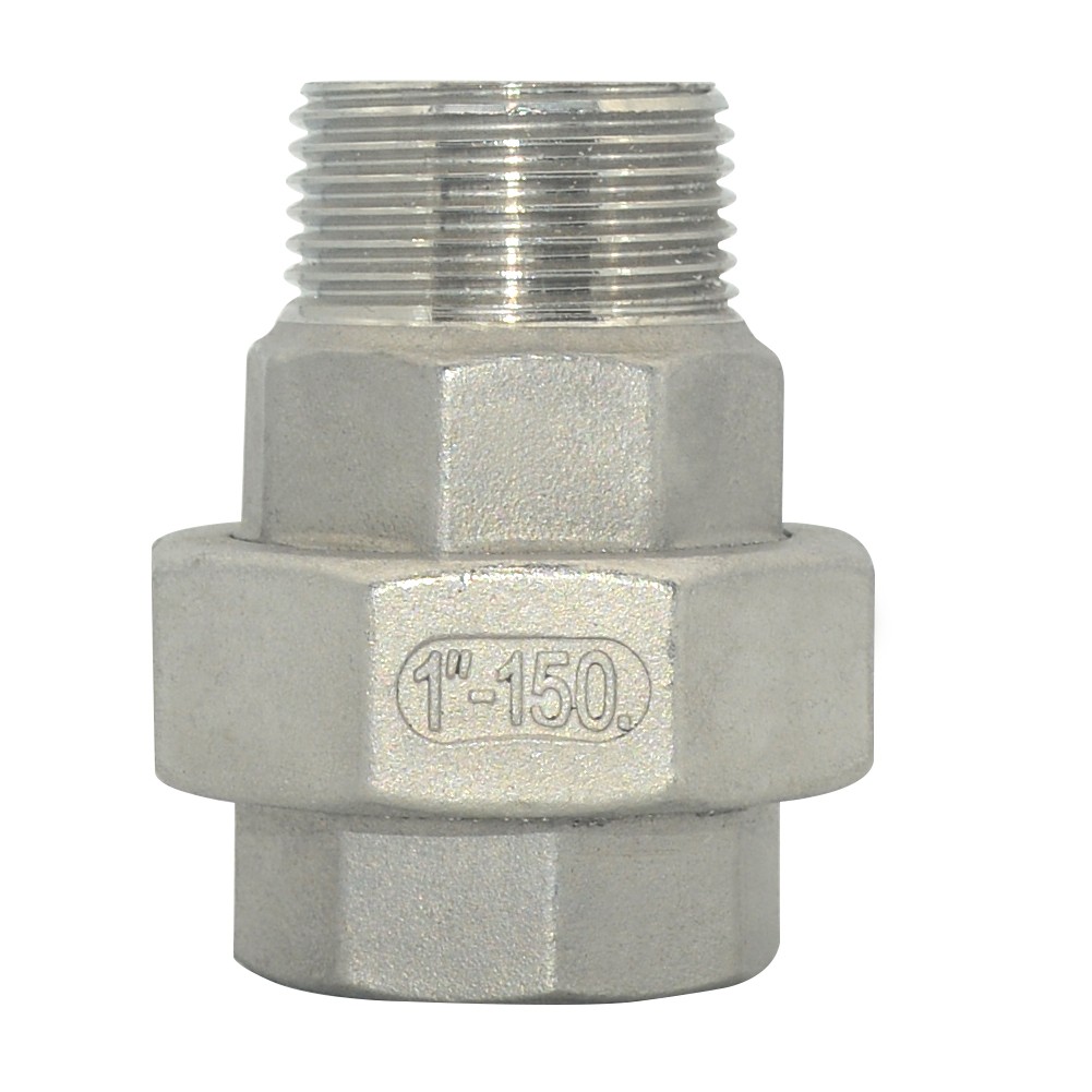 Stainless Steel Union 1″ in NPT Pipe Split Coupling Male to Female MF