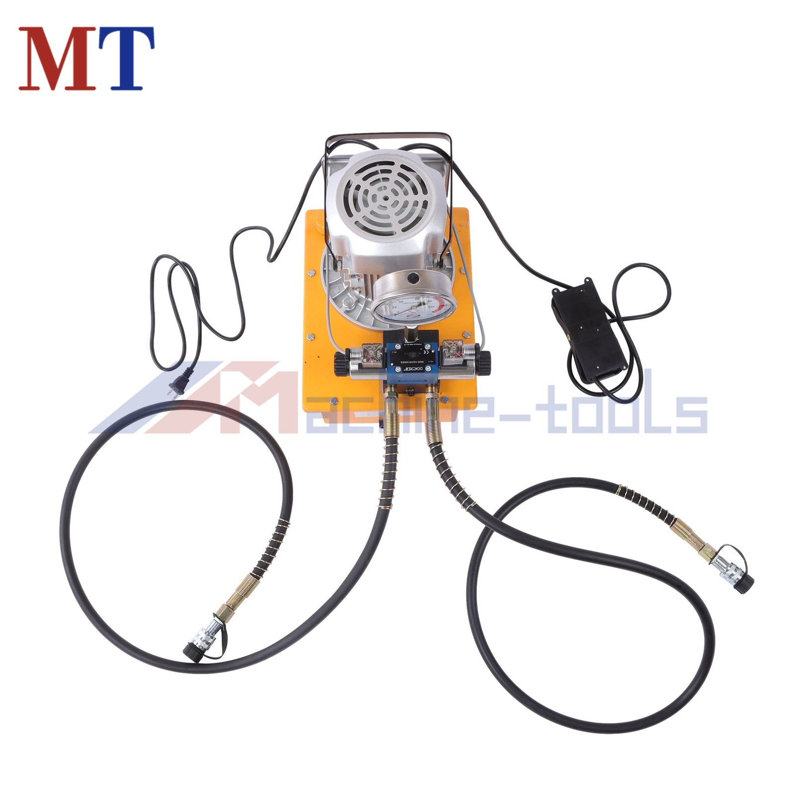 8L Solenoid Hydraulic Pump 10000 PSI Double Acting 0.7L/min