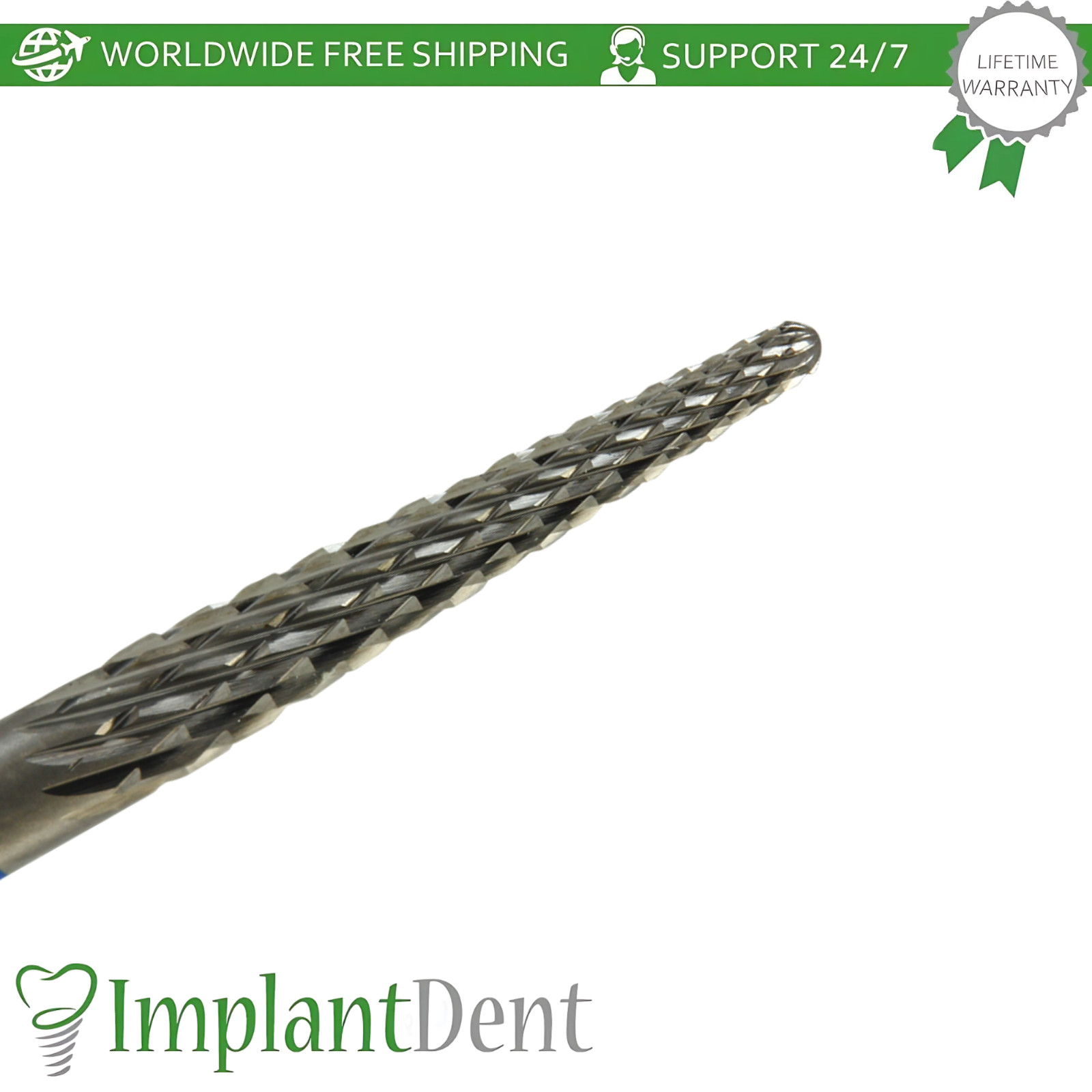 Dental Cross Cut Standard Carbide Ø2.3mm x 14.5mm Bur 5000330 Dentistry Tool