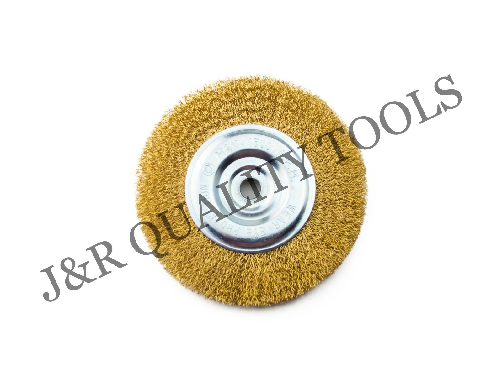 6″ Wire Wheel Brush Fits Bench Grinders with 1/2″ Arbor Rust Removal