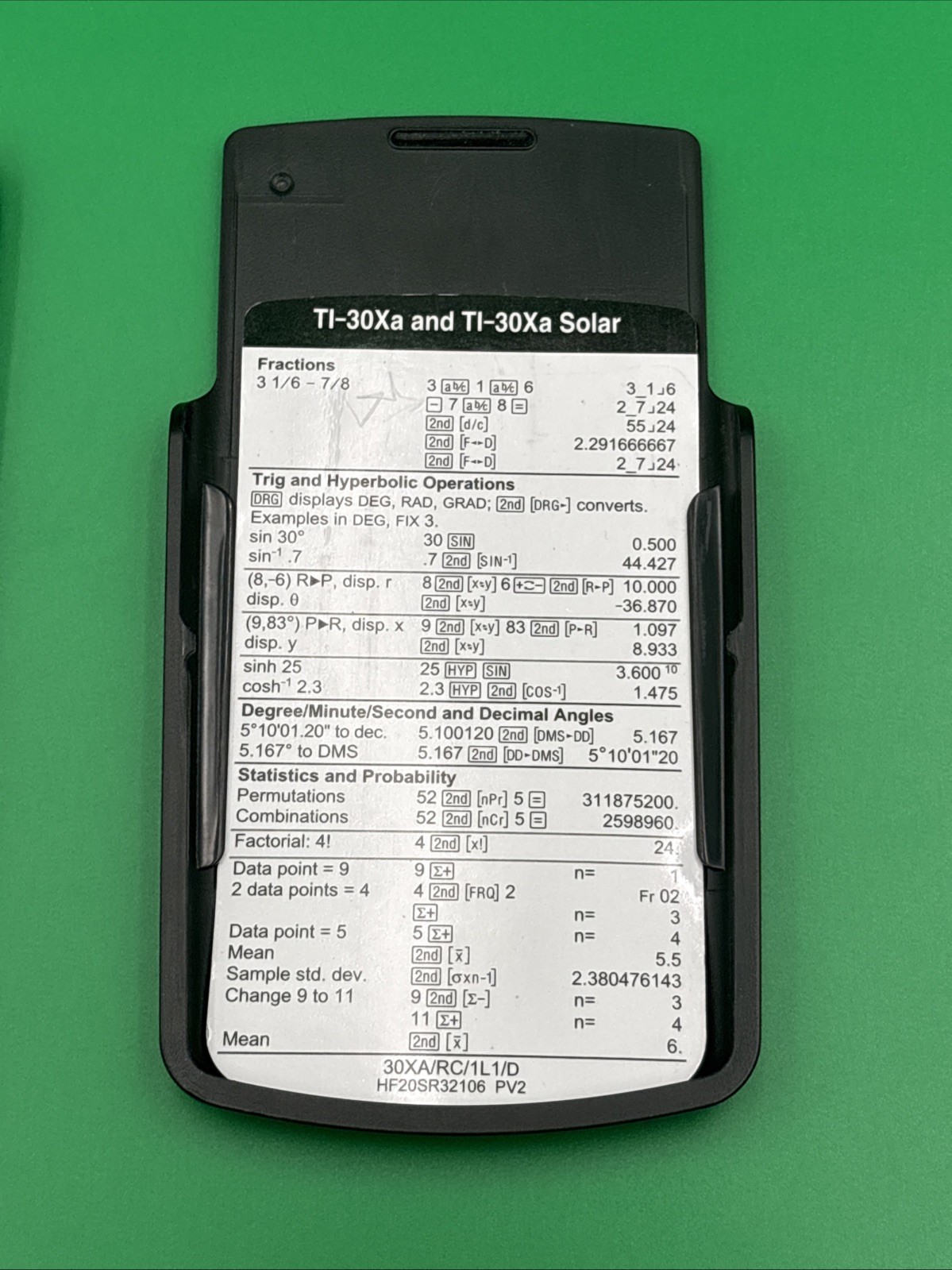Texas Instruments Scientific Calculator TI-30Xa. Tested.