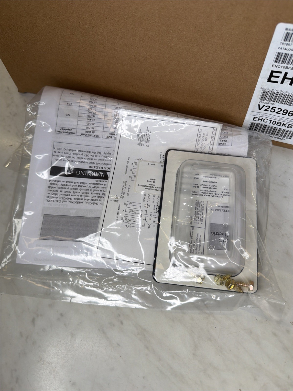 Carrier ICP EHC10BKB Air Handler Electric Heat Kit, 10KW, 230V, 1PH, w/ Breaker