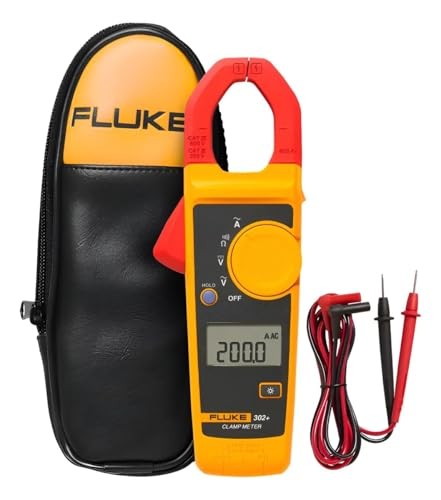 Fluke 302+ Digital Clamp Meter Multimeter 400A AC / DC Voltage Current Amp