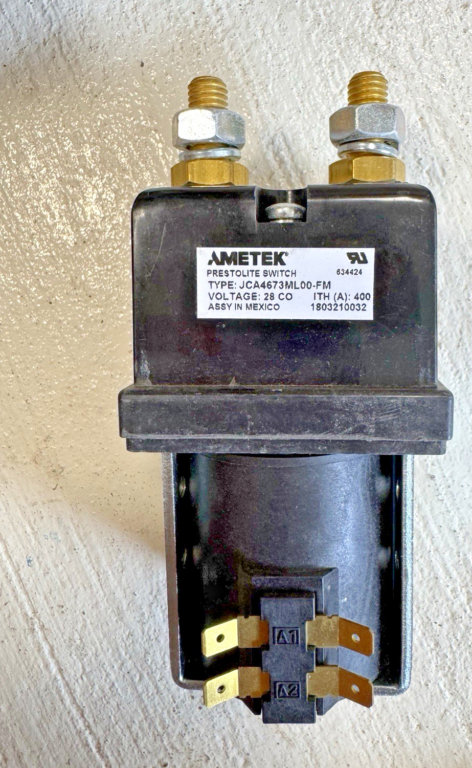 Max Power 318401 24V Battery Cut-Off Relay Kit Ametek Prestolite NEW
