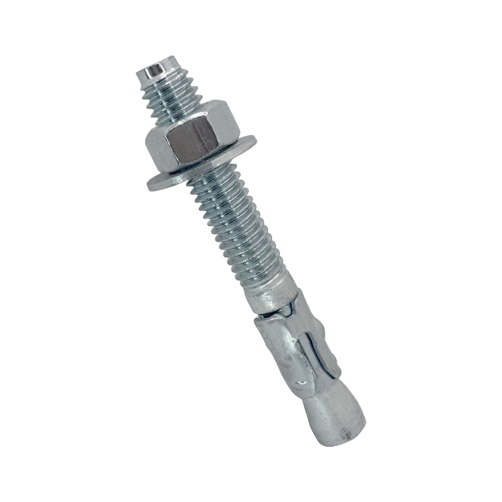 5/8″ x 4-1/2″ Wedge Anchor Bolt Fastener for Concrete Cement – Zinc-Plated (10)