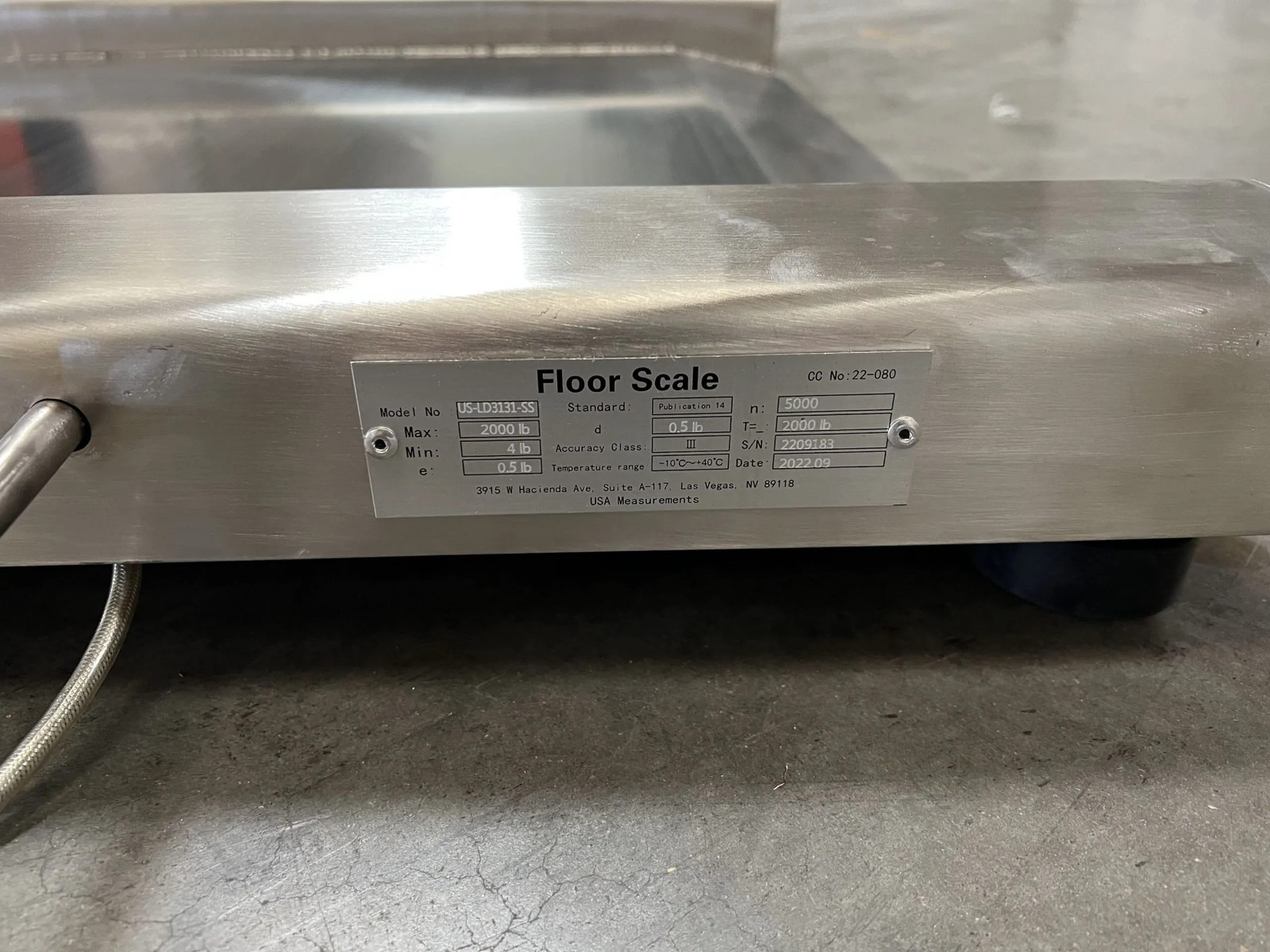 US-LD2828SS-P-NTEP «Lift-n-Go» Drum Scale (1,000 lb x 0.2 lb)