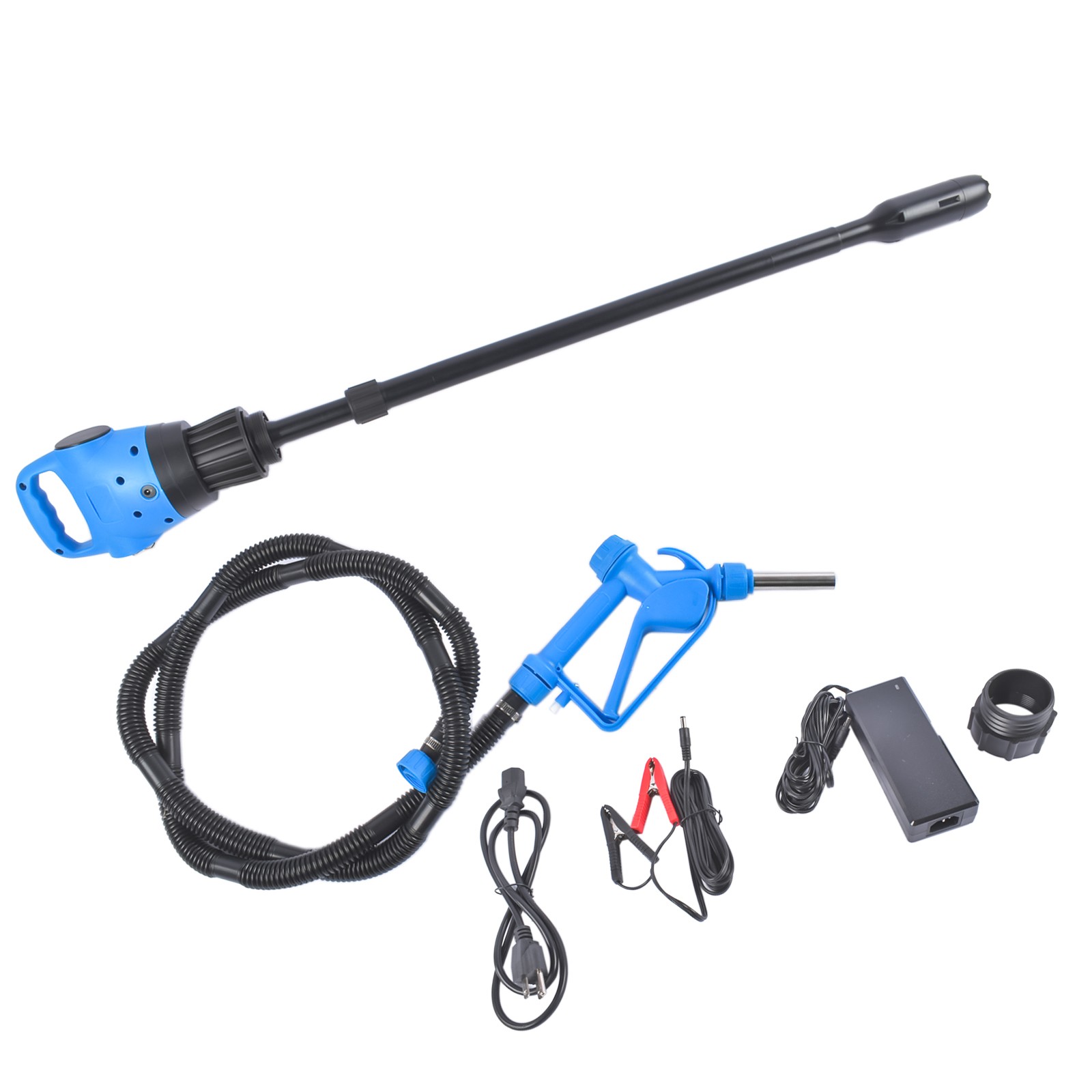 55gallon 120V AC/12VDC Blue Lever Action Barrel Pump for Windshield Washer Fluid