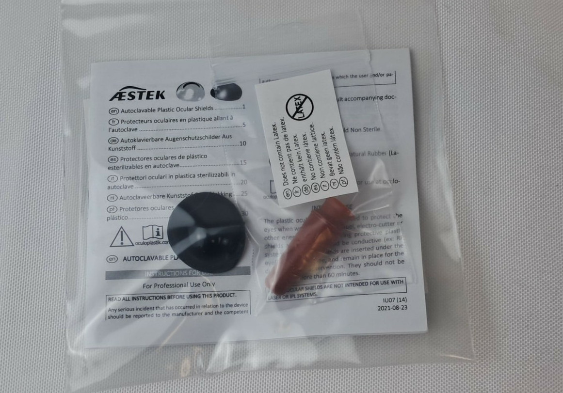 3Pc Marina Medical Plastic Autoclavable Ocular Shield Set- 21.5mm, 25mm, 27mm