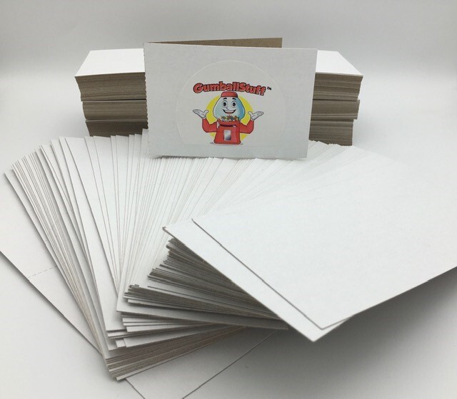 Cardboard Flat Vending 3″ x 4.5″ Card Folders Mail Shipping Stiffeners Insert