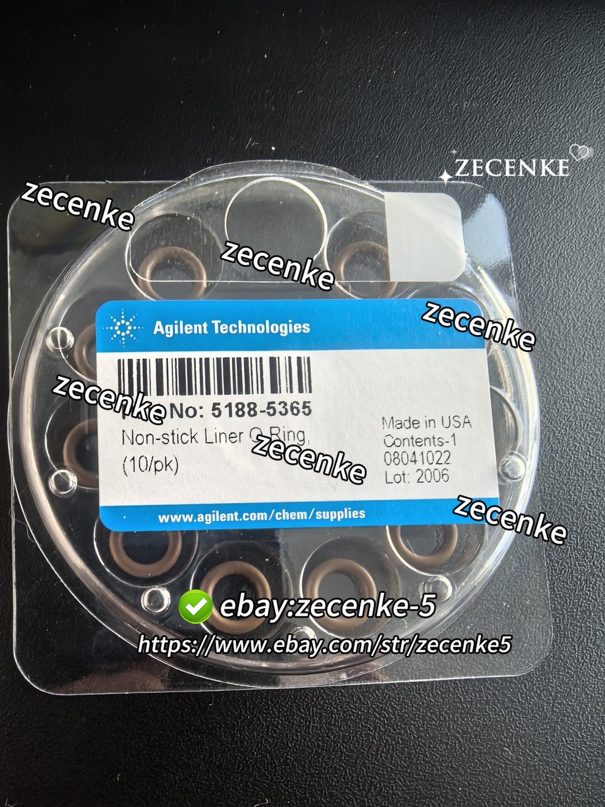 10PCS/PK For Agilent 5188-5365 51885365 O-ring Inlet Glass Liner Seal New.