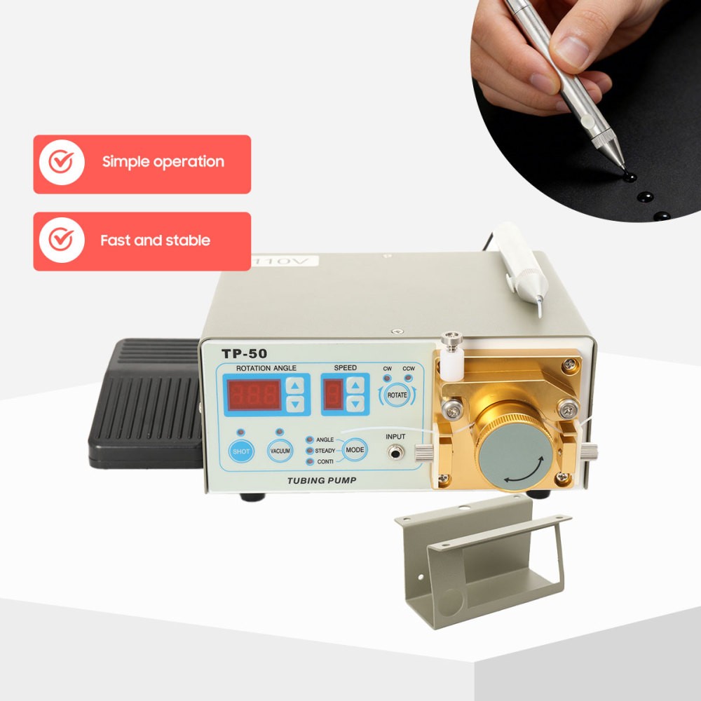 Peristaltic Dispenser Fast Drying Liquid Adhesive Dispenser TP-50110V US Plug in