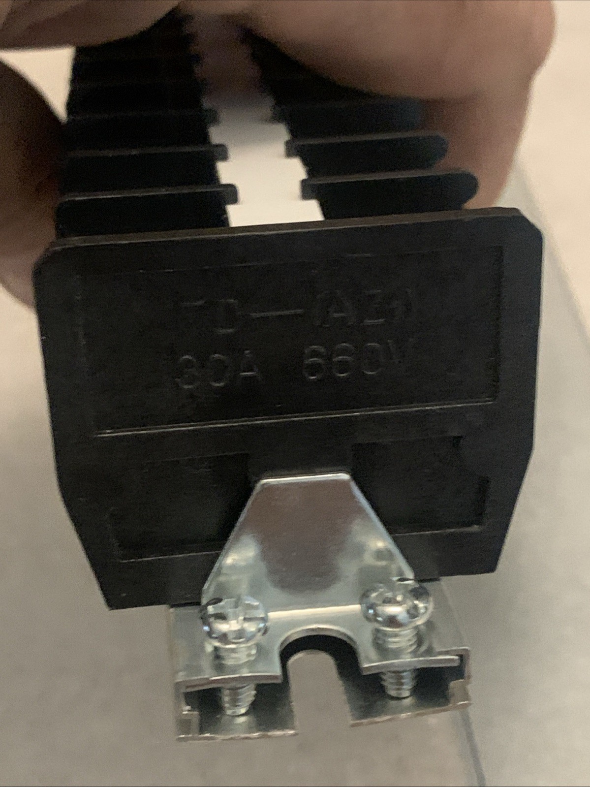 Barrier Terminal Strip Block 660V 30A Dual Row 15P DIN Rail Base Screw Connector