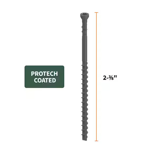 CAMO Trimhead Deck Screws 1750-Count 2-3/8 in. ProTech Coated Lumber Hardwood