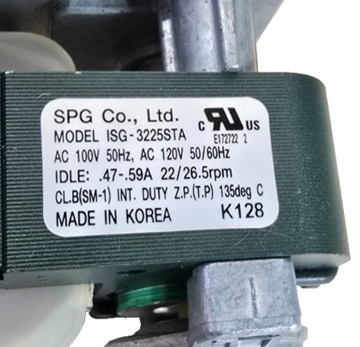 NEW SPG ISG-3225STA 2-Speed Gear Motor 120VAC 22/26.5 RPM 3-Wire NOS