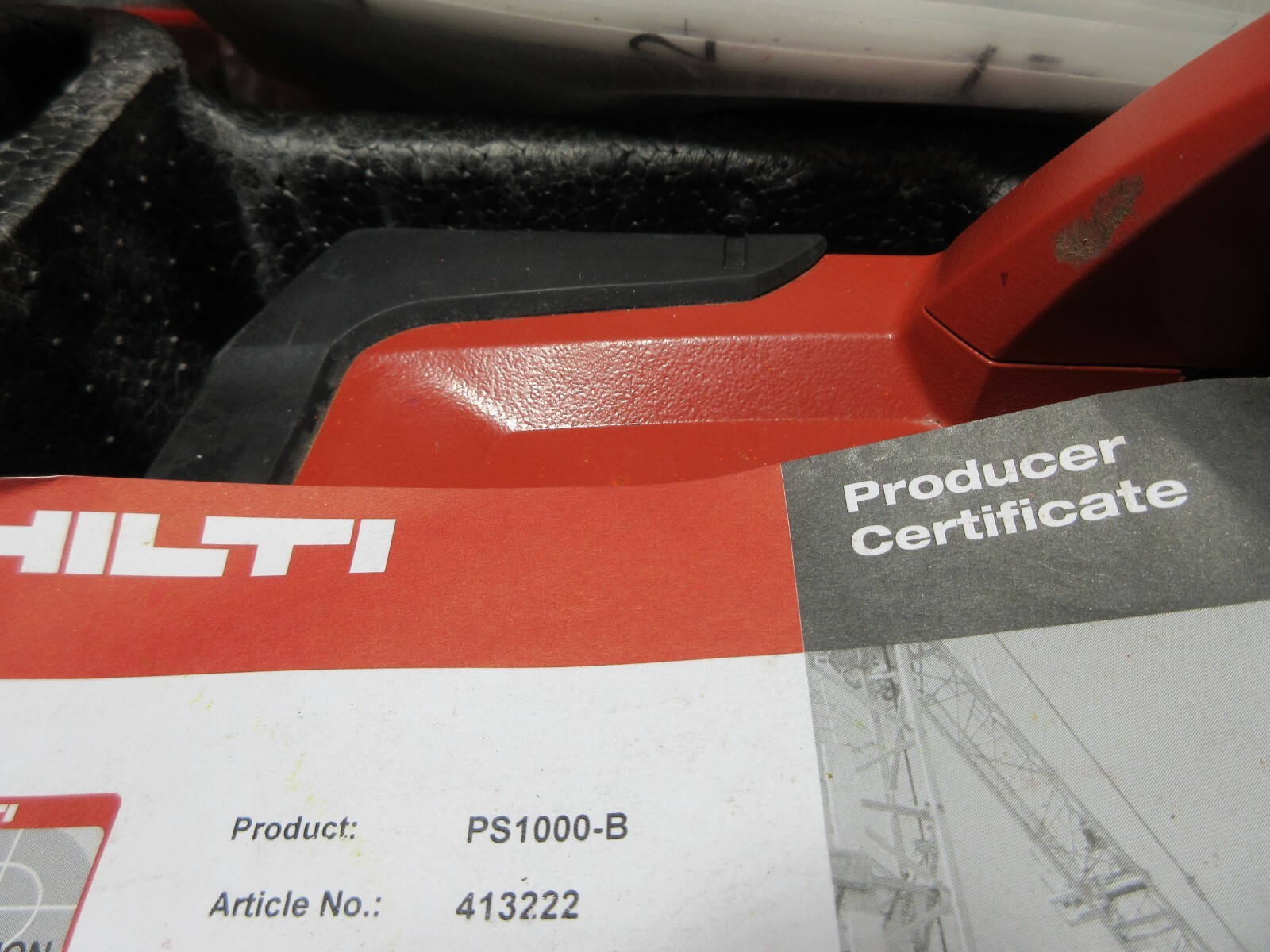 Hilti PS 1000 B X-Scan Concrete Scanner, 2x Batteries & Case works great