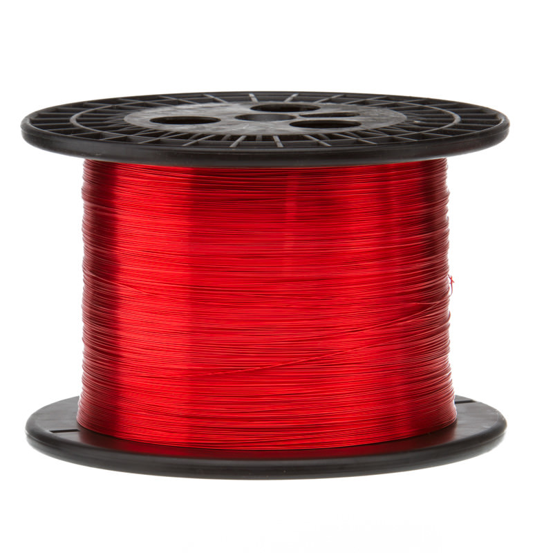 23 AWG Gauge Enameled Copper Magnet Wire 10 lbs 6337′ Length 0.0236″ 155C Red