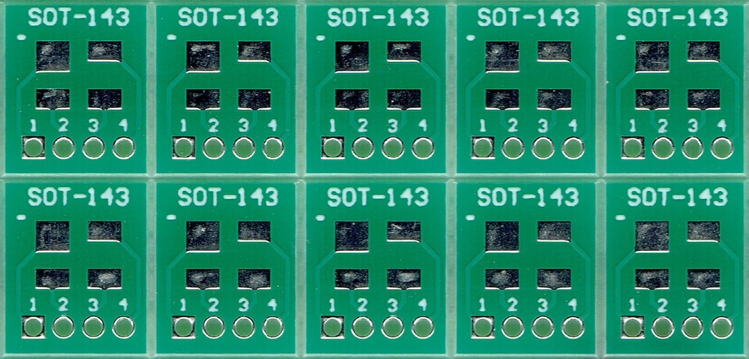 SOT-143 1.90mm(0.075″) to 1 x IDC1x4 (1.27mm p.r.) – 10 PCS. [US]