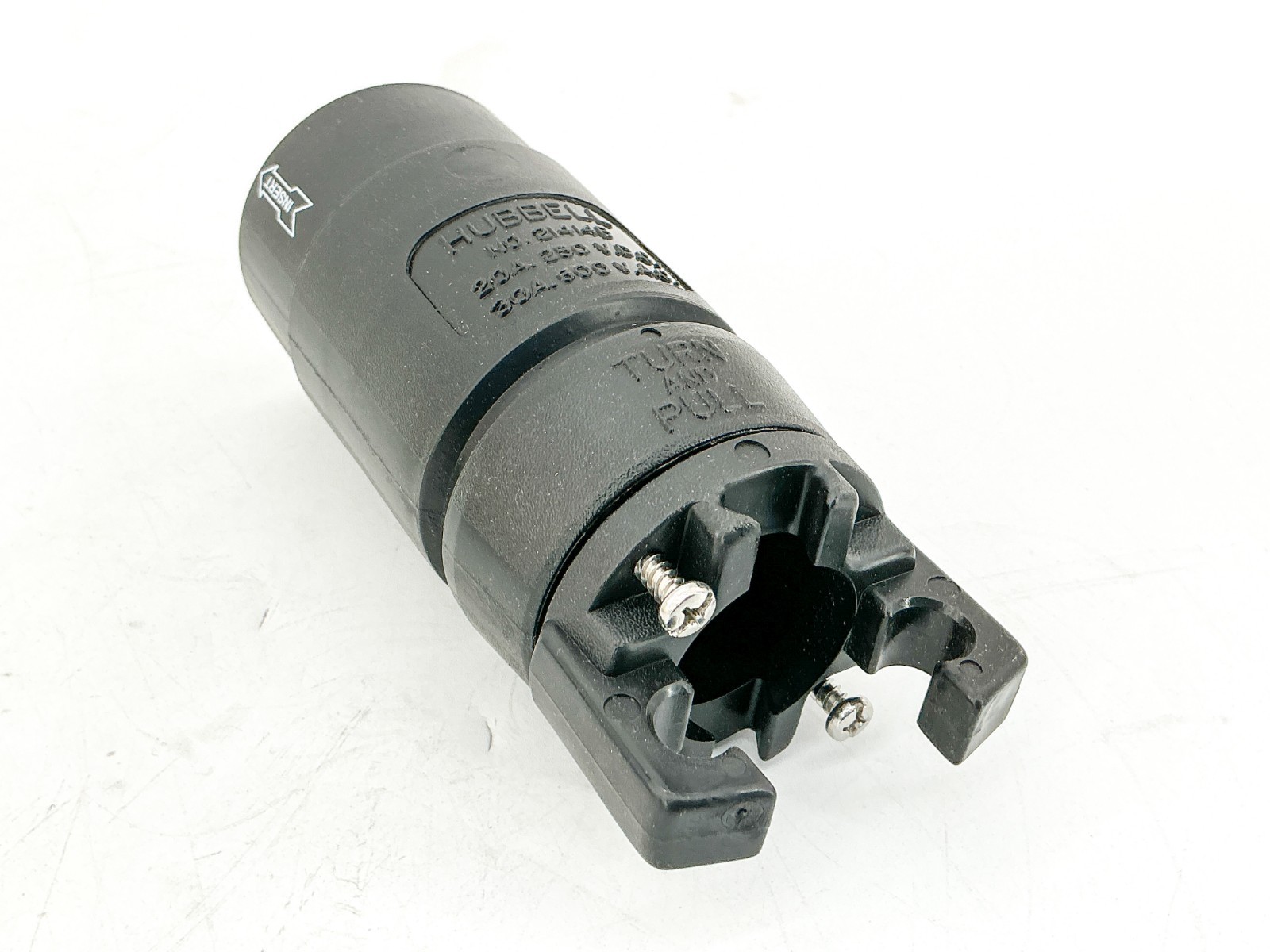 New Hubbell HBL21414B Connector Body 600VAC 30A 3P 4 Wire Grounded 21414B