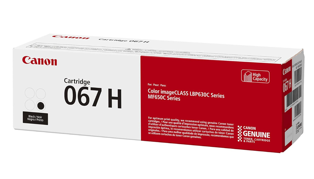 Canon 067H High-Yield Toner 4 Color Set –Works with LBP633Cdw MF653Cdw MF654Cdw