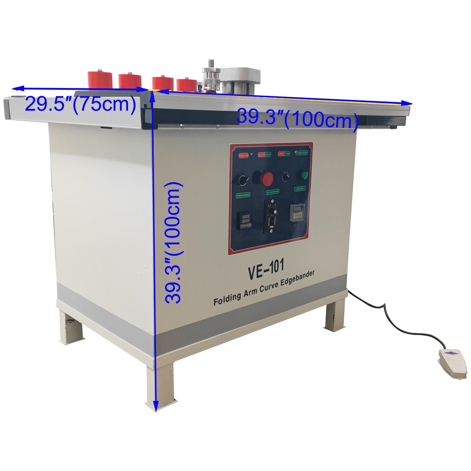 Automatic Straight Curved Line Edge Banding Machine Auto Strip Breaking 110V