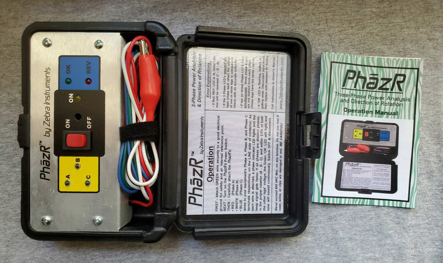 PHAZR 3-Phase Microprocessor Controlled Tests by Zebra Instruments. Brand New!
