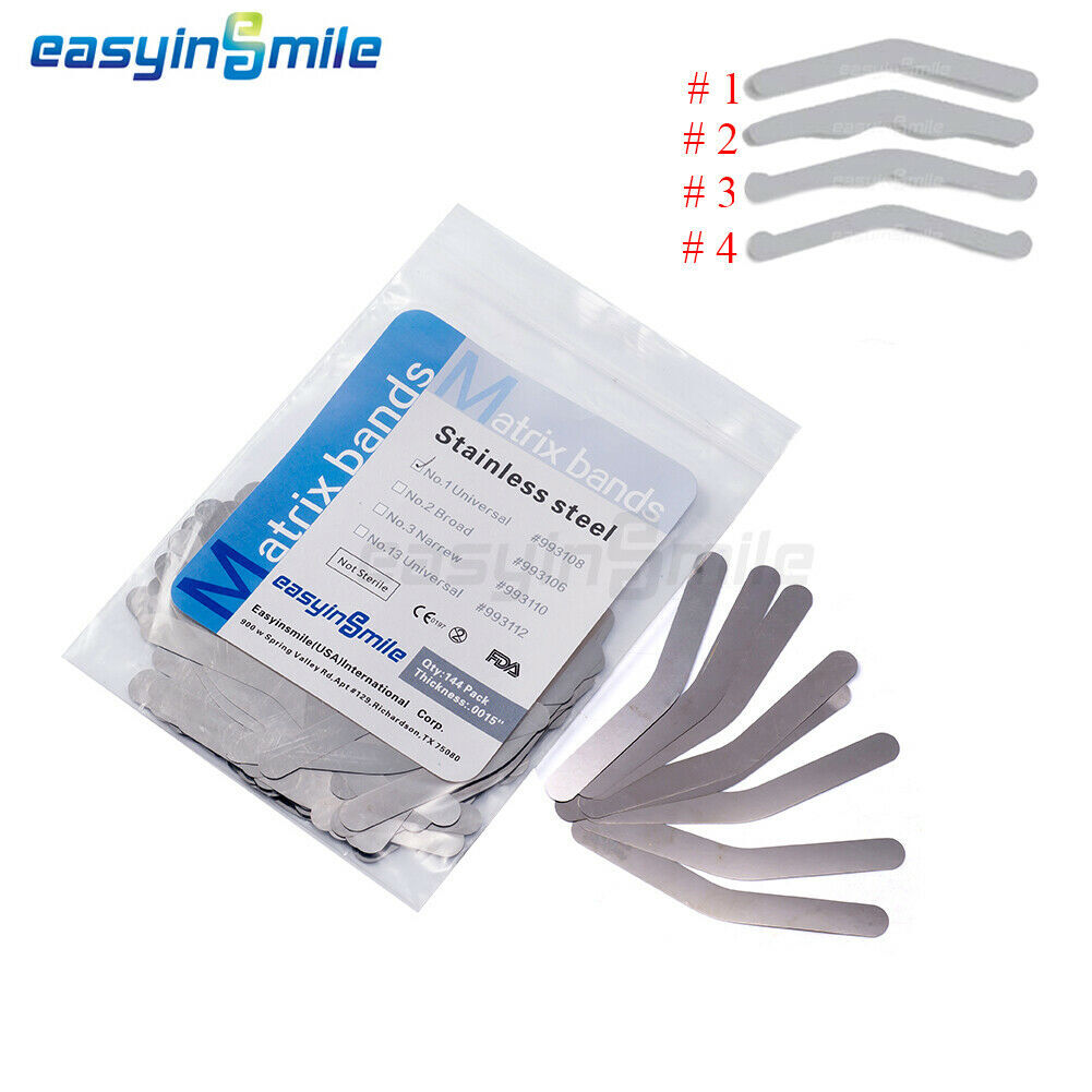 Dental stainless steel tofflemire Matrix Bands Pro Matrix Bands Teeth Repair Kit
