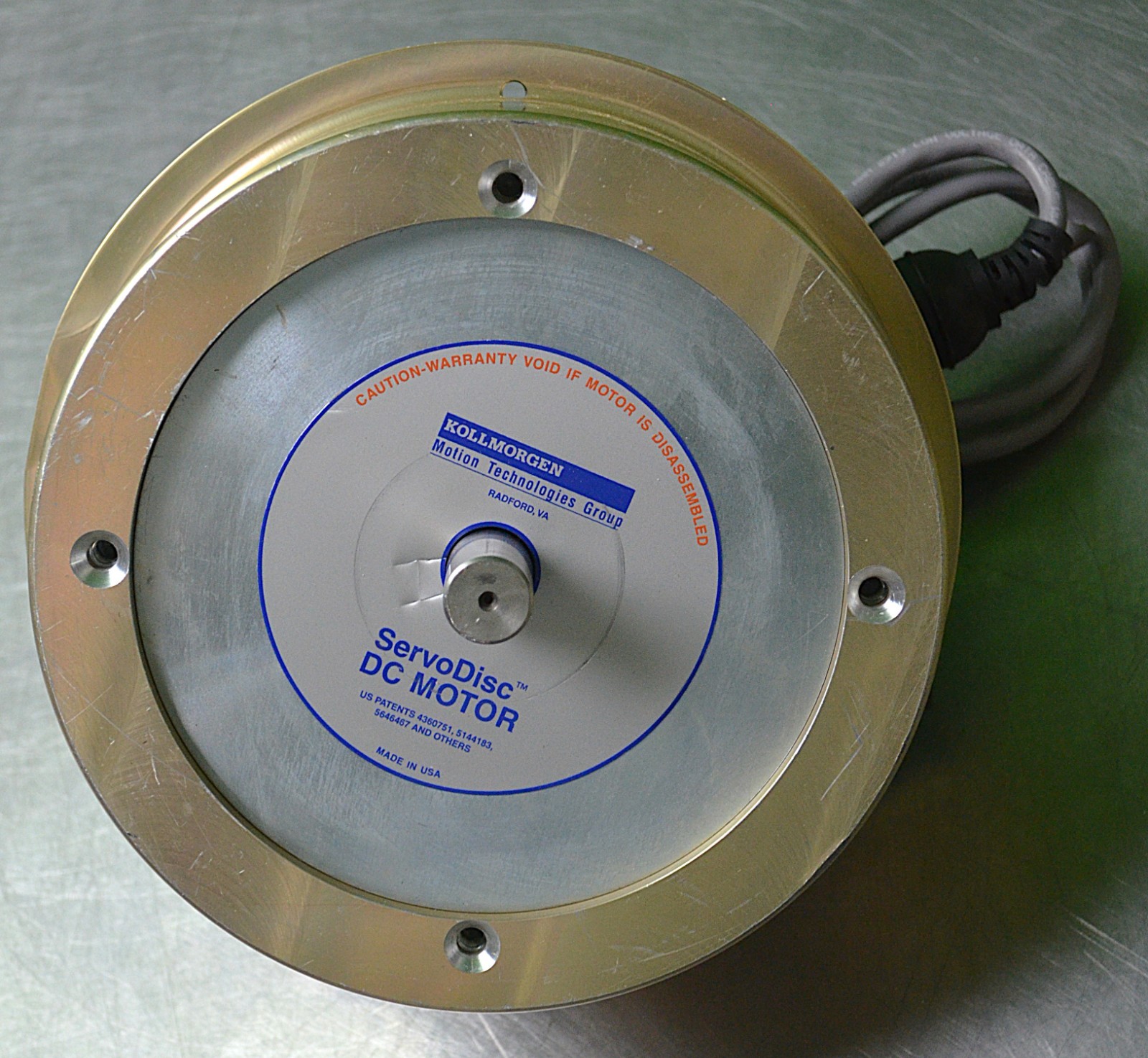 Kollmorgen 924-01070-1406 ServoDisc U9M4 DC Servo Motor Pancake Low-Inertia USA