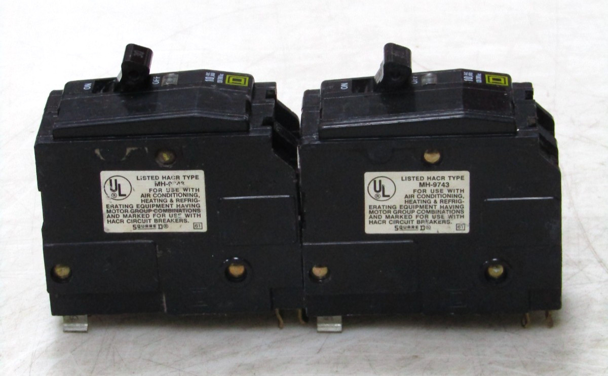 🙌 2) SQUARE D 30 AMP CIRCUIT BREAKER 120/240 VAC 2 POLE QO230 LOT OF 2