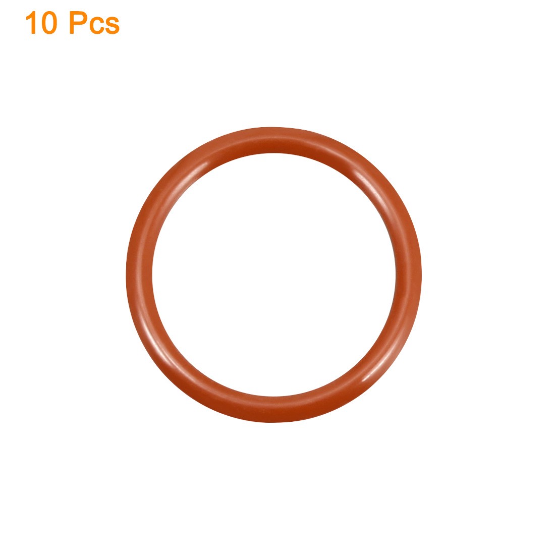 10 x Silicone O-Ring 21mmx17mmx2mm VMQ Seal Rings Sealing Gasket Red