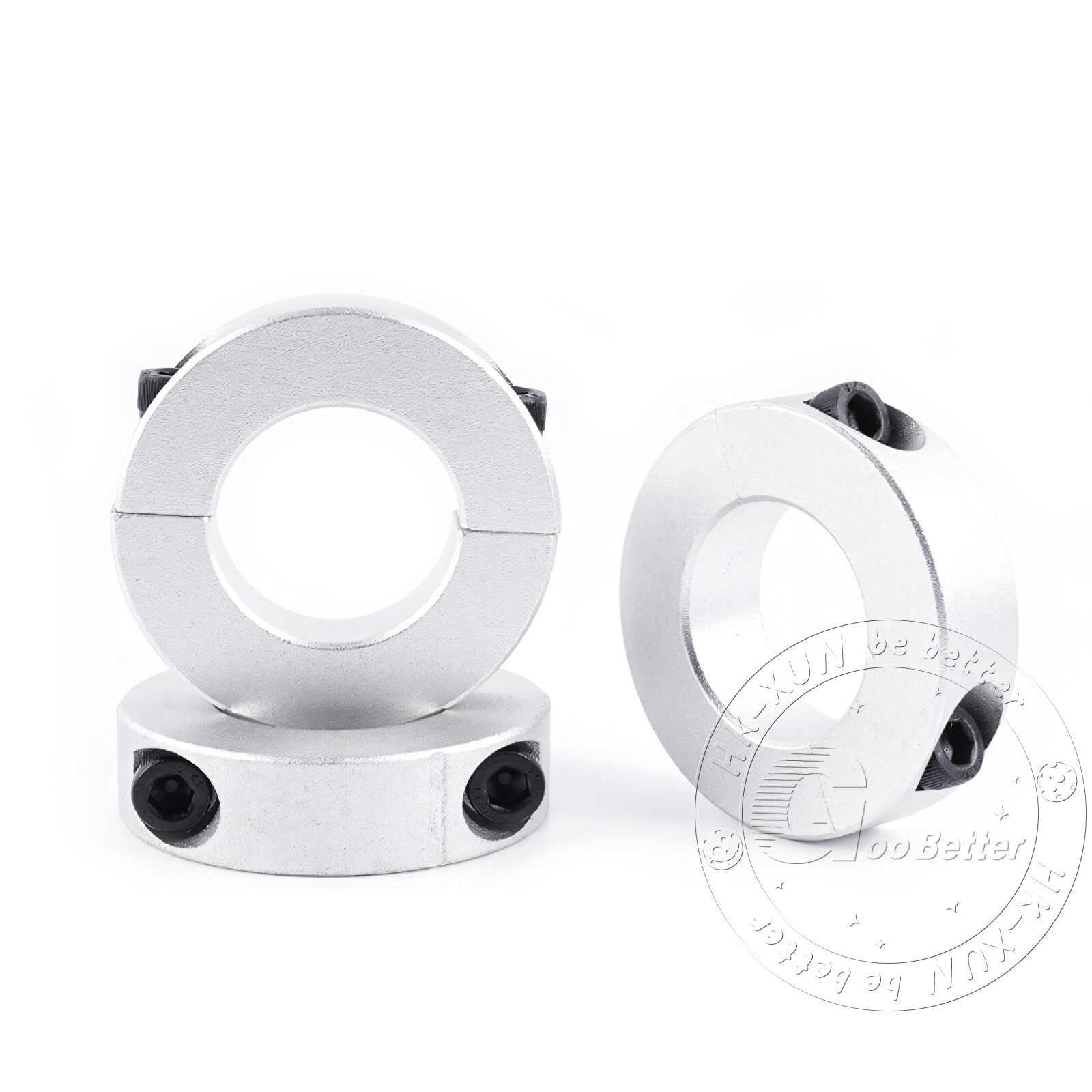 Aluminum Alloy Shaft Collar Double Split Steel Metric Clamp Collars 3mm-100mm