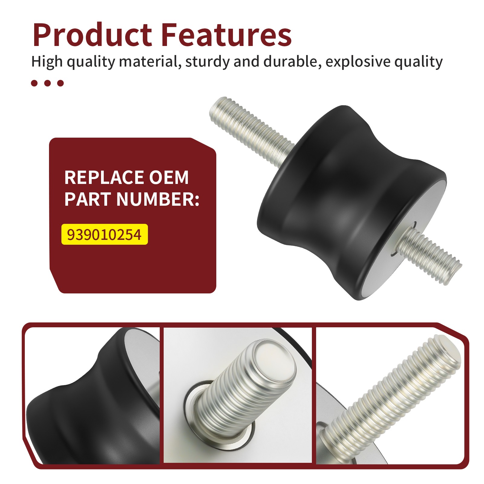 Shock Mount 939010254 For Multiquip MVC-64VH/VHW MVC70E/EW MVC80VH MVC82VH/VHW