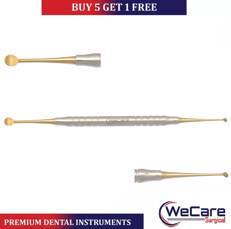 Periosteal Elevator Molt 2/4 Curette GOLD Double End Dental Surgical Instruments