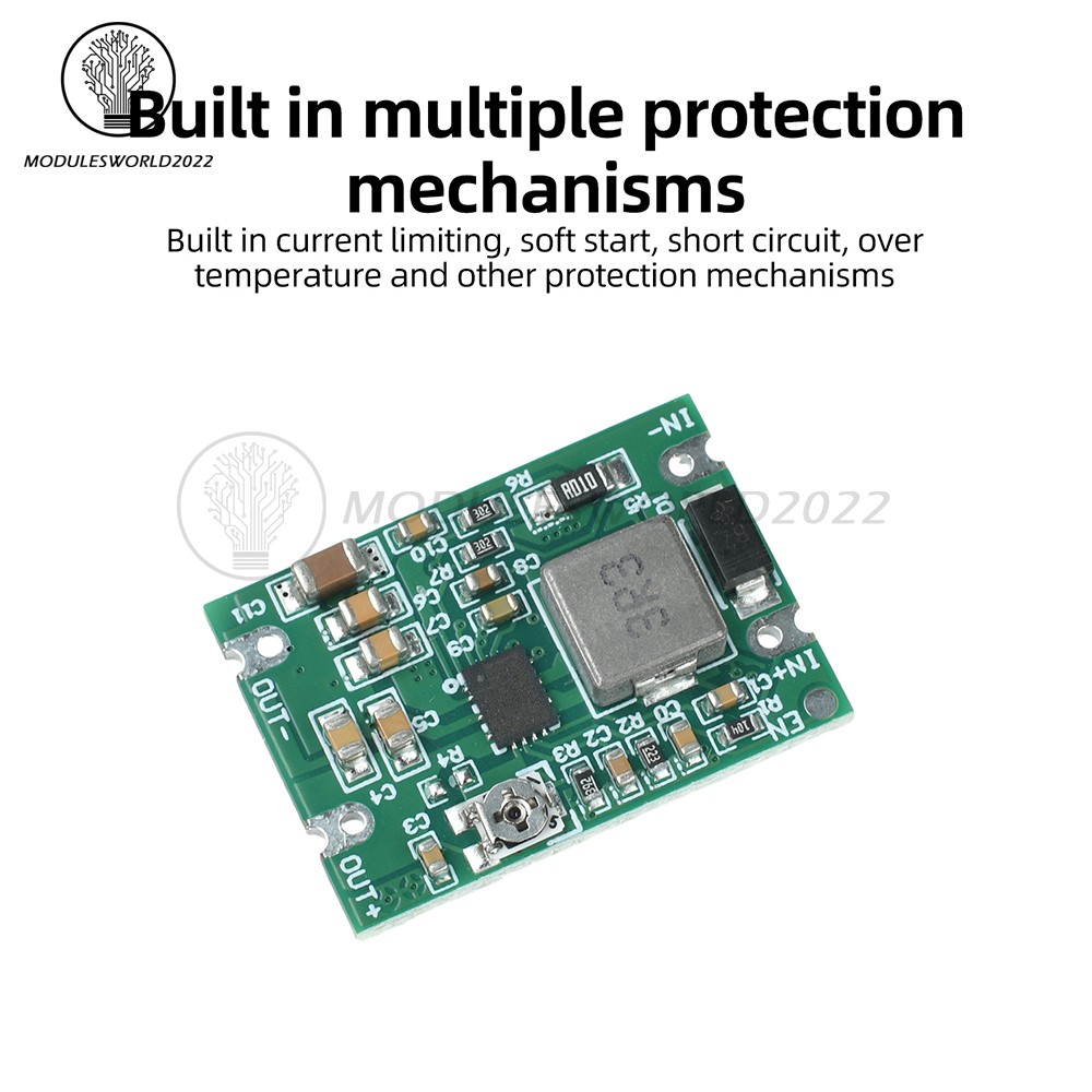 DC 3–20V to 1.2–18V Buck-Boost Module Regulated Power Supply Module for Battery