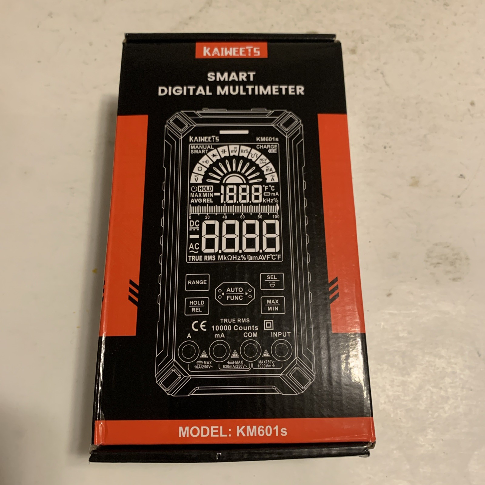 KAIWEETS Tester Rechargeable Multimeter Large Screen 6000 Counts KM602