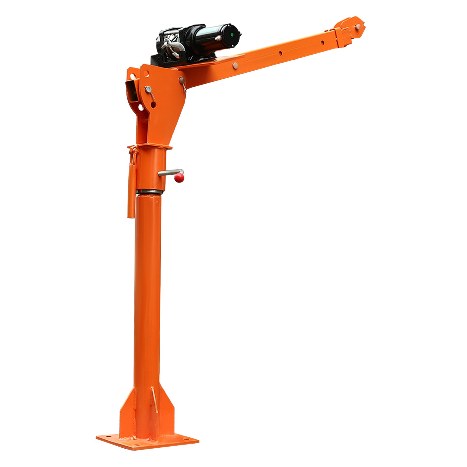 1100LB Truck-Mounted Crane Hoist with 12V Electric Winch Pickup Truck Jib Cranes