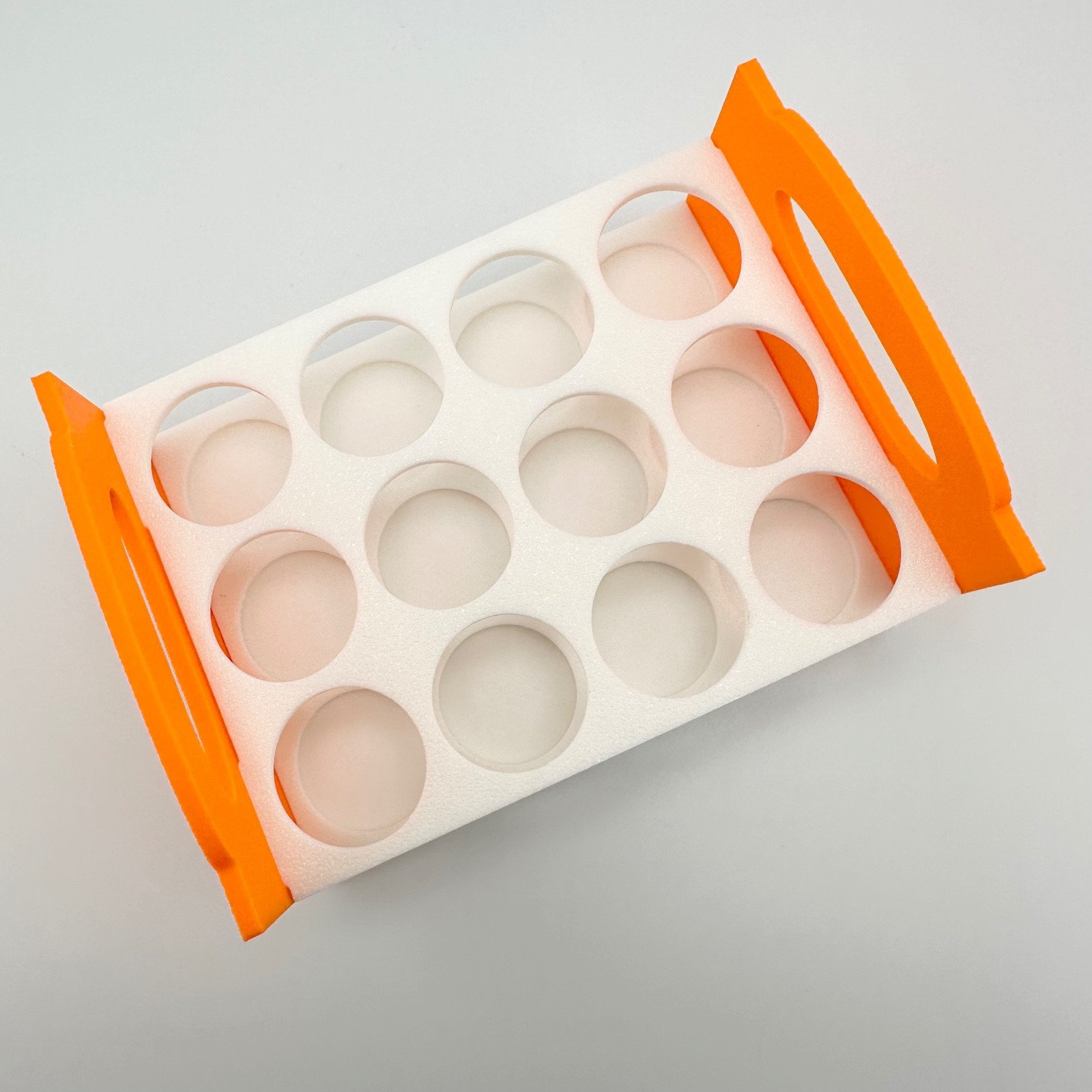 Stackable Test Tube Rack 12-Hole Holder Fits Tubes up to 24mm – Made in USA