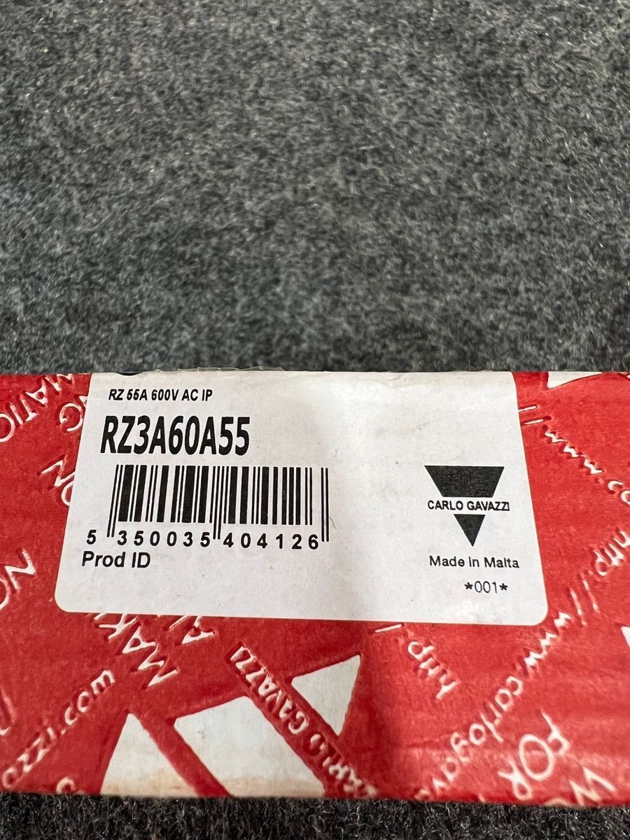 CARLO GAVAZZI RZ3A60A55 Solid State Relay 55A 600VAC