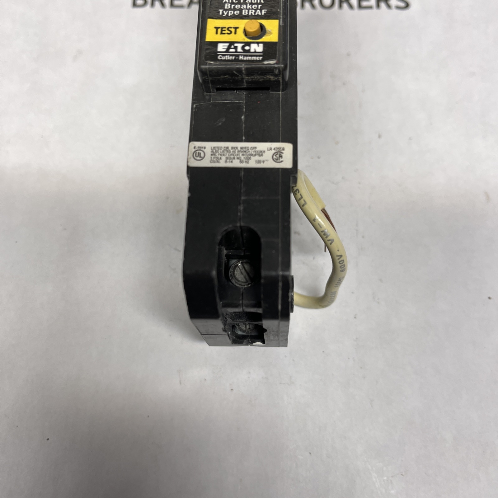 EATON BR120AF 20 AMP 1 POLE 120 VOLT ARC FAULT CIRCUIT BREAKER SHIPS TODAY FAST