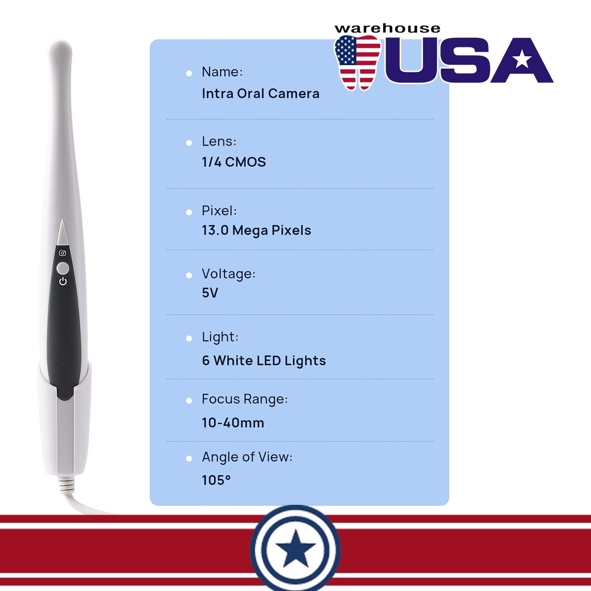 Dental/Intraoral Camera/USB Digital Imaging Intra Oral HD Camera 13 Mega-Pixel