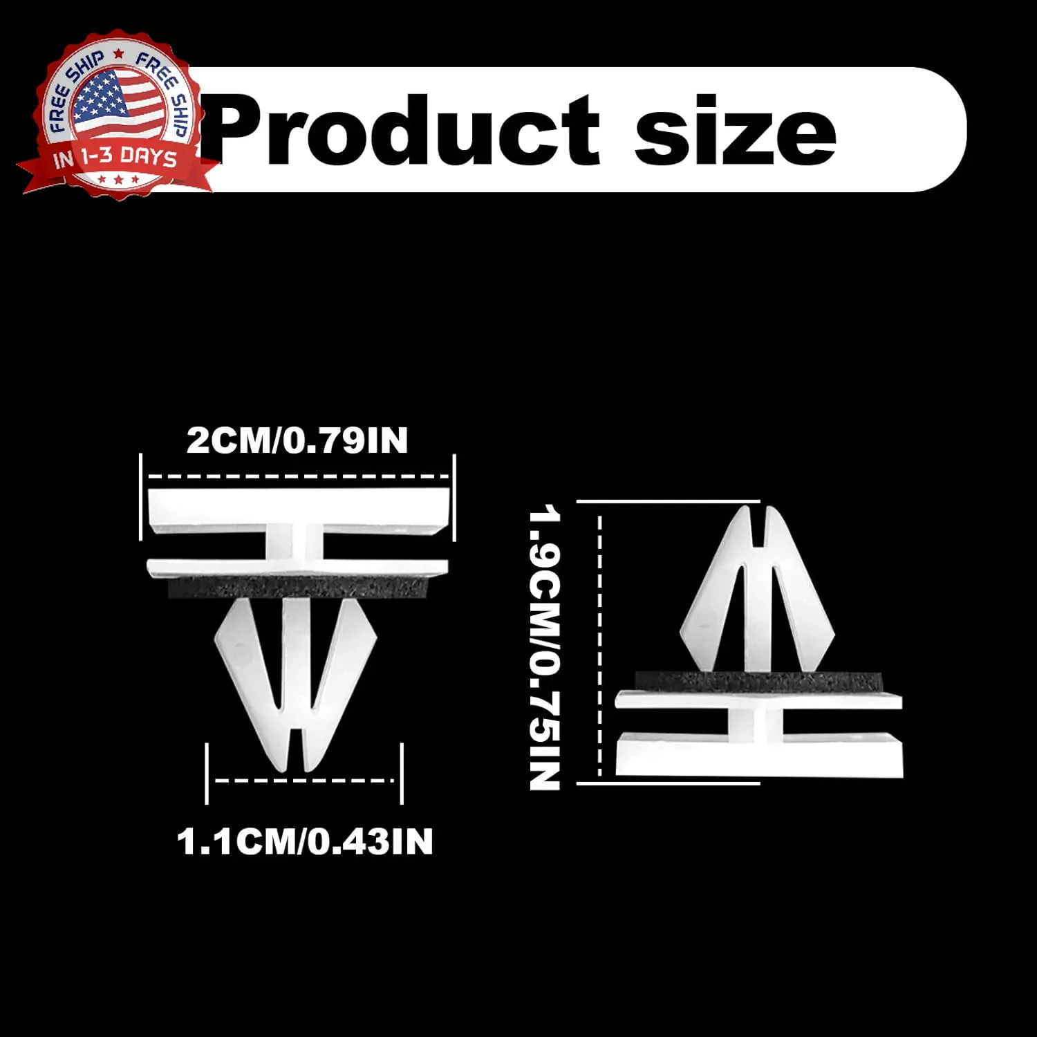 30PCS Rocker Panel Moulding Clips Nylon Panel Compatible with GM Chevrolt Avalan