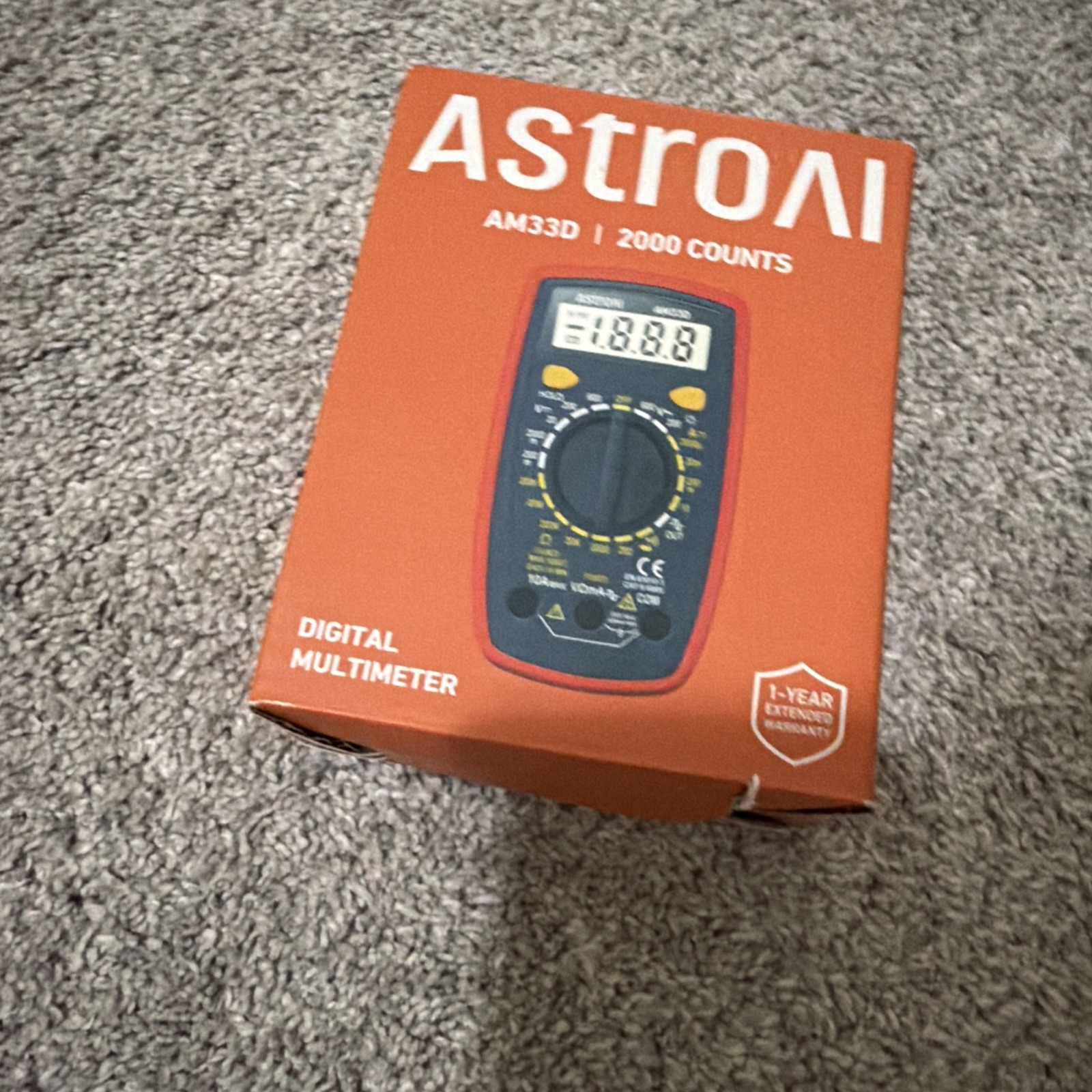 AstroAI Multimeter Tester 2000 Counts Digital With DC AC*(Battery not included)*