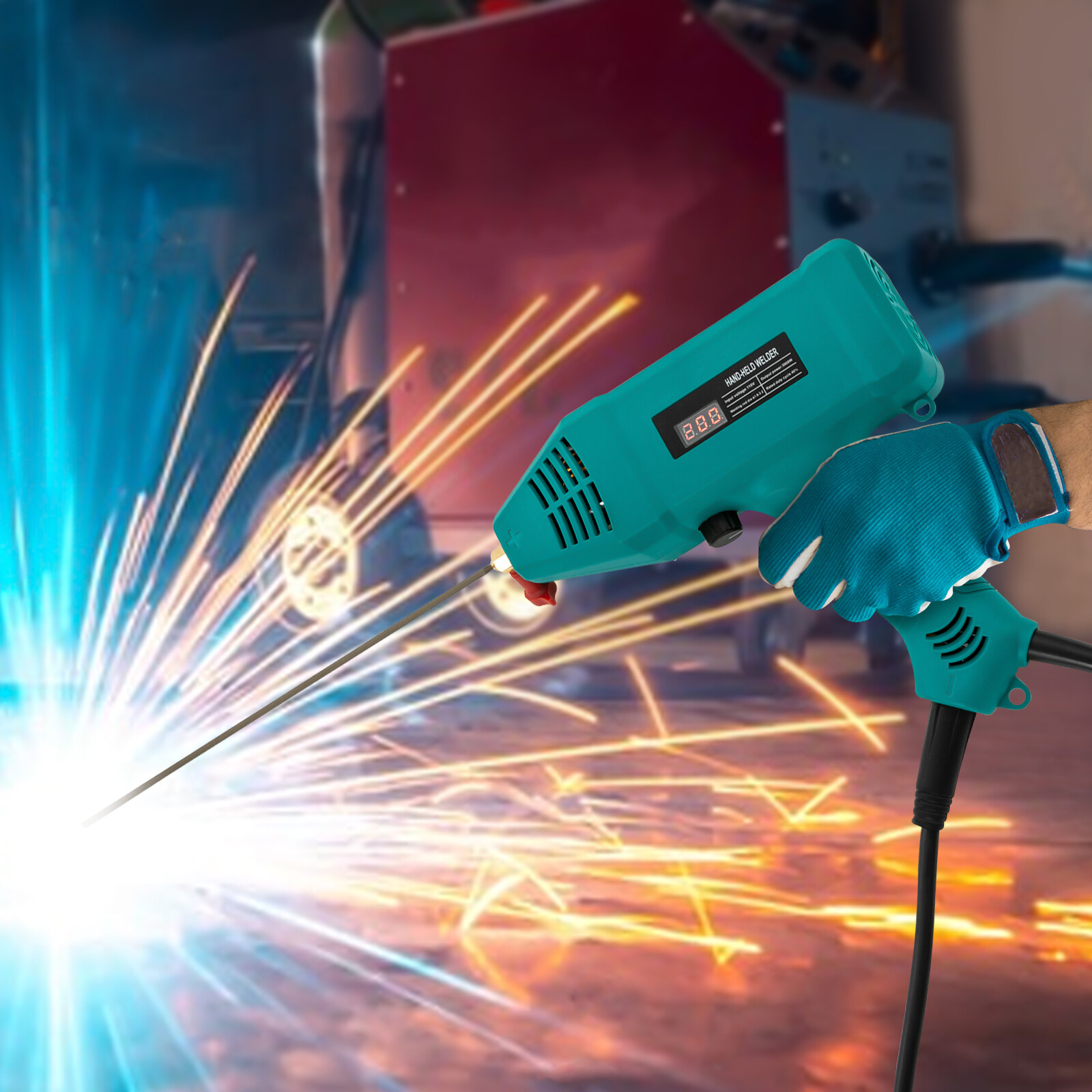 110V 3000W Electric Welder Hand Held Welding Machine Kit Digital Arc Welder Tool
