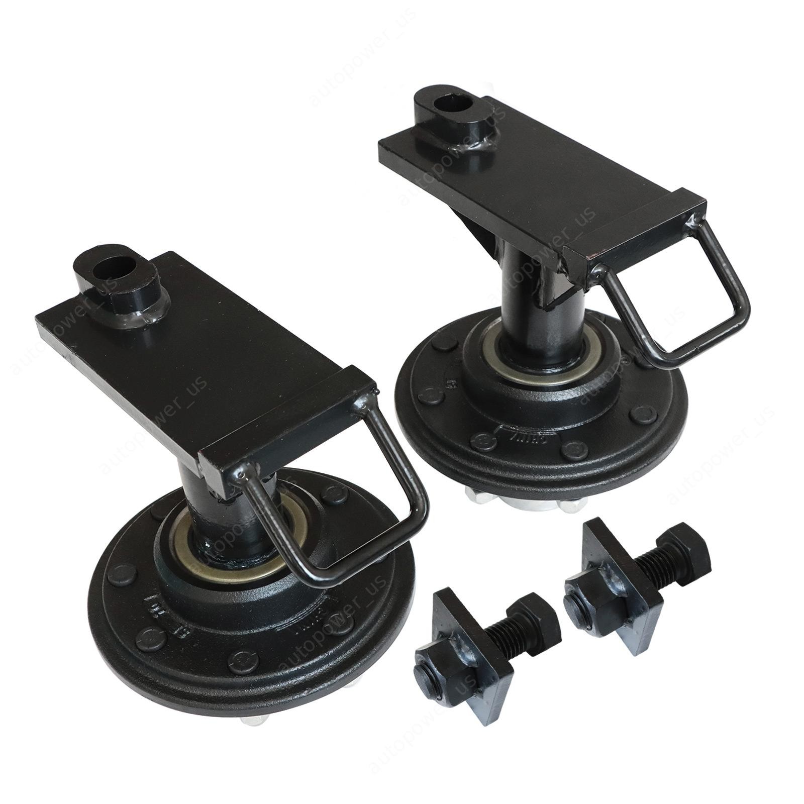 8 x 6.5 Lug – 9000LB Shipping Container Wheels Bolt-on Spindle Kit Pair