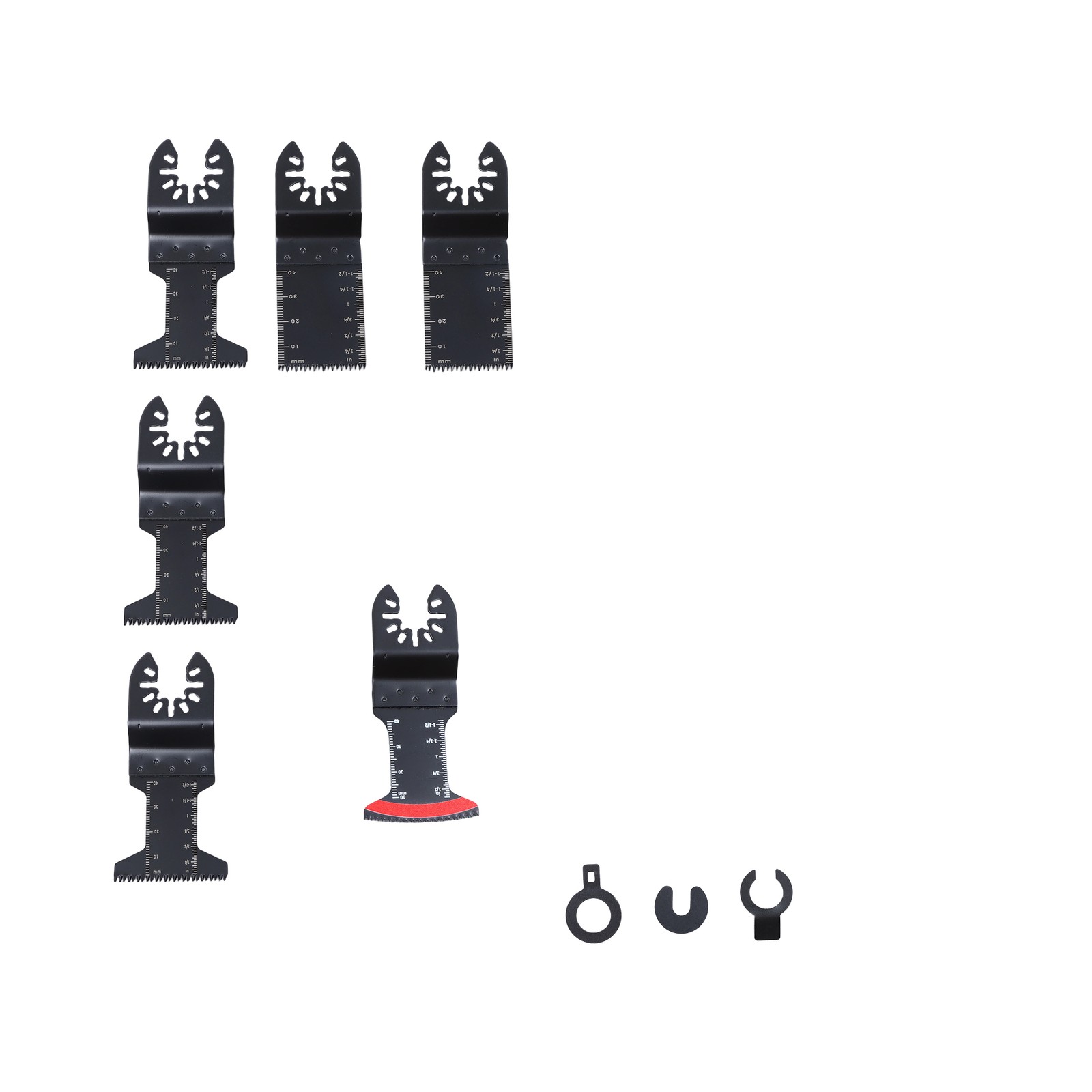 25PCS Titanium Oscillating Tool Blade, Professional Bi-Metal Multitool Blades Ki