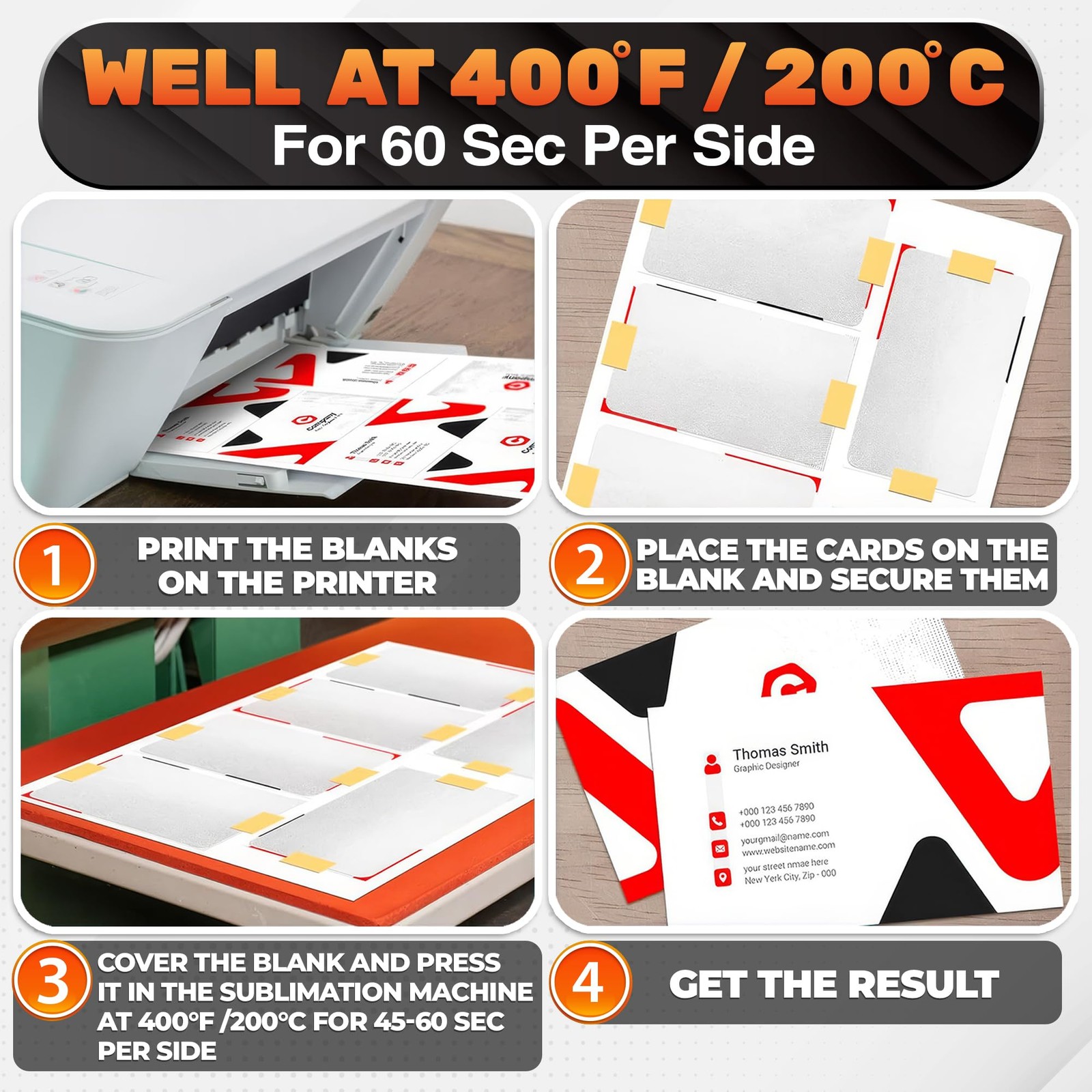Bulk Metal Business Cards Aluminum Sublimation Blanks for Custom Printing