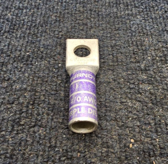 Burndy YA28: One-Hole Compression Lug, N200 4/0 AWG CU, Purple Die 15