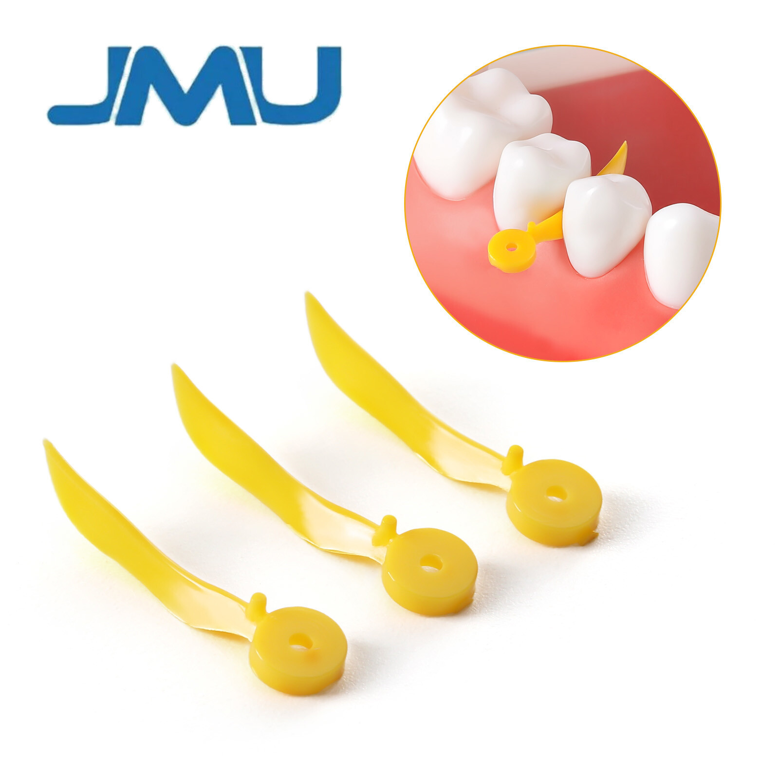 Dental Plastic Wedges Concave Design Arc Diastema Wedge w End Circular Hole
